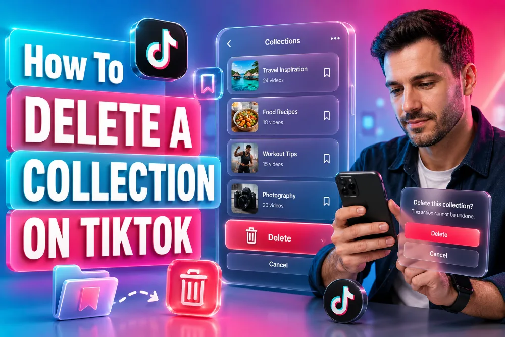 how to delete a collection on tiktok